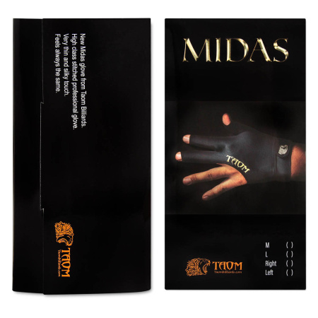 Перчатка Taom Midas Billiard Glove Blue правая размеры S/M/L/XL
