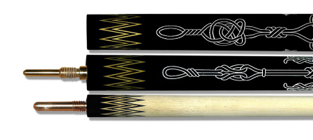 Кий Фрегат Корона 3х сост - Эбен, граб, серебро и перламутр (Р. Королев)