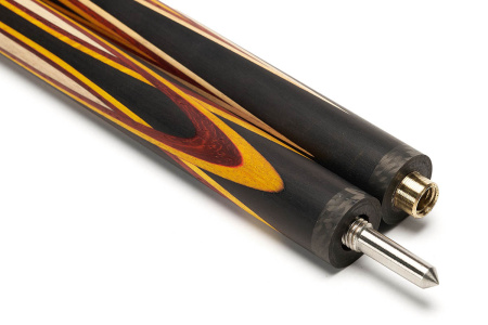 Кий Цветок 8 лучей, с удлинителем, Черный граб, Падук, Лимонник, Граб (С. Кононов)