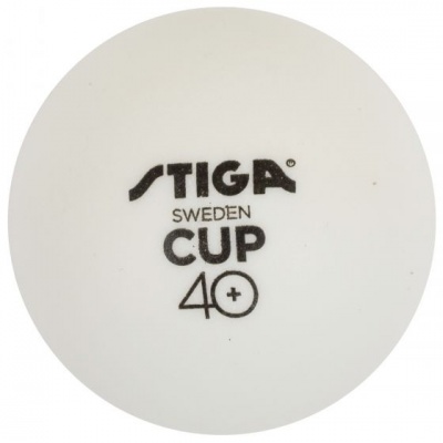 Мячи Stiga Cup ABS 40+ мм (белые)