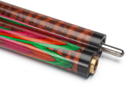 Кий Цветок 8 лучей, Змеиное дерево, Амарант, Падук, Граб (Поповские кии)