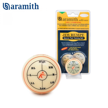Тренировочный шар Aramith Jim Rempe Pool 57,2мм Тренировочный шар Aramith Jim Rempe Pool 57,2мм