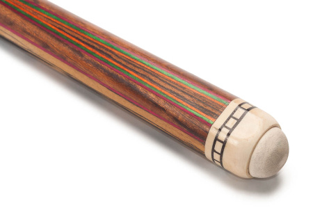 Кий Цветок 6 лучей, обратный запил, Лунный эбен, Граб (Поповские кии)