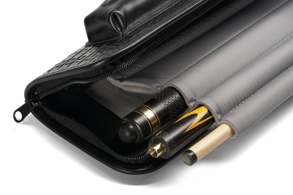 Чехол для 3-х составных киев Галактика кроко 1x1, ручная работа, натуральная кожа, черный