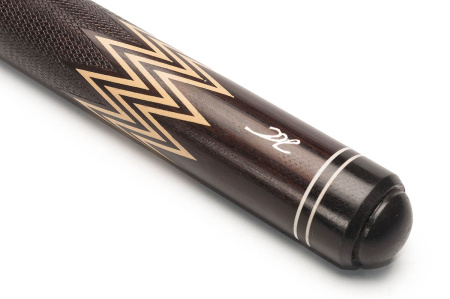 Кий Тюльпан обратный, с гравировкой, Черный граб, Сукупира, Граб (С. Каюков)