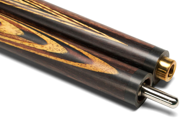 Кий Классика Элит 31 запил с гравировкой, Пламенный эбен, Эбен, Лимонник, Граб (Р. Королев)