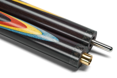 Кий 3-х составной Цветок, Черный граб, Синий граб, Падук, Лимонник, Граб (С. Дроздов)