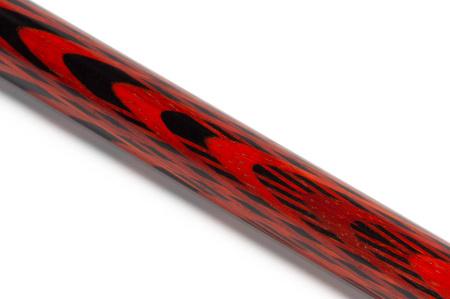 Кий 3-х составной Тюльпан с гравировкой, Черный граб, Падук, Граб (С. Дроздов)