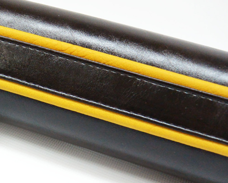 Тубус Mercury-CLUB без кармана, коричневый глянец/желтый