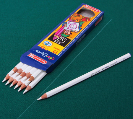 Карандаши для разметки на сукне Bruynzeel белые 12шт