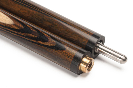 Кий Классика 16 длинных тонких запилов, Эбен, Бокаут, Граб (Б. Арисов)