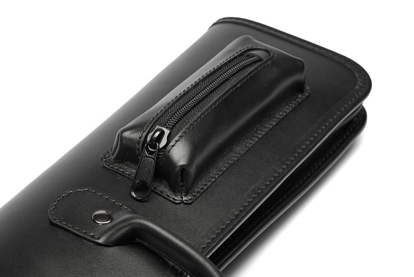 Чехол для 3-х составных киев Галактика 1x1, ручная работа, натуральная кожа, черный