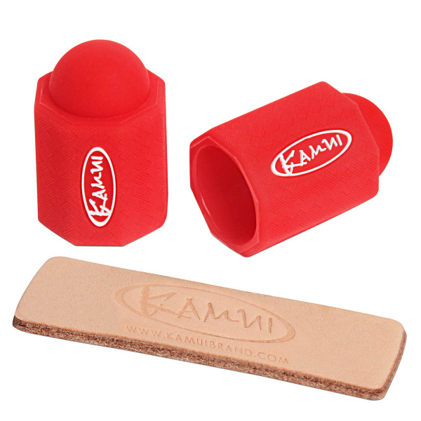 Набор для защиты бильярдной наклейки Kamui Tip Protector + Tip Burnisher 11.5-13мм красный 1 шт.