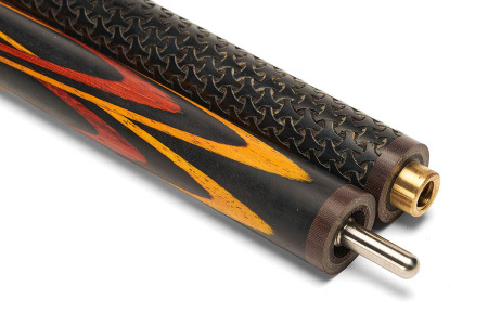 Кий Цветок 4 луча, 3-х составной, Черный граб, Лимонник, Падук, Граб (Р. Королев)