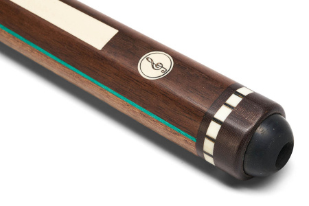 Кий Цветок, напряженный запил, с удлинителем, Овенкол, Палисандр, Зеленый граб, Граб (А. Вараксин)