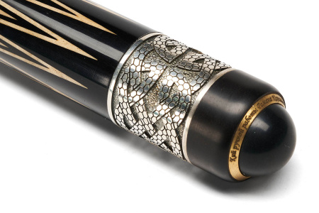 Кий Ампир Корона - Эбен, граб, серебро и перламутр (Р. Королев)