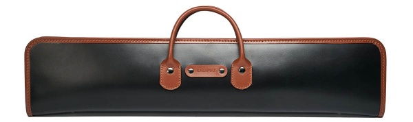 Чехол для 3-х составных киев Галактика 1x1, ручная работа, натуральная кожа, черно-коричневый