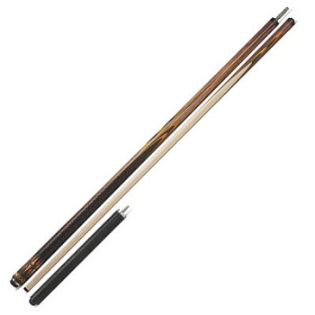 Кий Классика 9 запилов, с удлинителем, инкрустация стабилизированным деревом, Макасар, Кингвуд, Желтый граб, Граб (Д. Терзян)