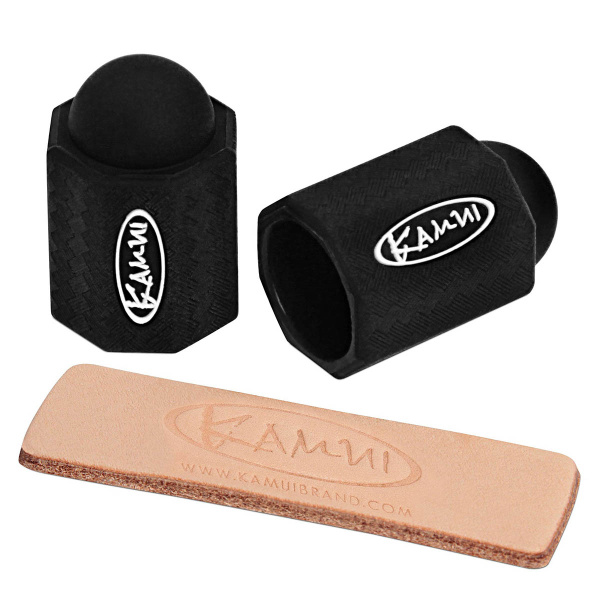 Набор для защиты бильярдной наклейки Kamui Tip Protector +Tip Burnisher 11.5-13мм черный 1 шт.