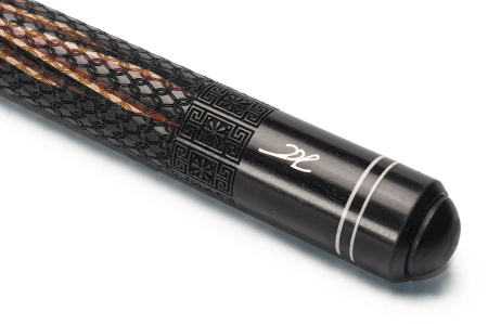 Кий Классика черный шафт, с гравировкой, Черный граб, Граб (С. Каюков)