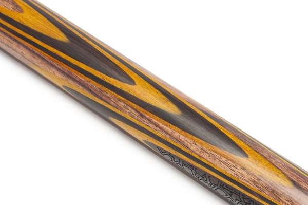 Кий Классика 9 запилов, с удлинителем, инкрустация стабилизированным деревом, Макасар, Кингвуд, Желтый граб, Граб (Д. Терзян)