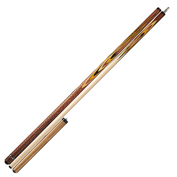 Кий Ассиметричный Тюльпан, с удлинителем, Палисандр, Эбен, Хурма, Желтый граб, Граб (А. Попов)