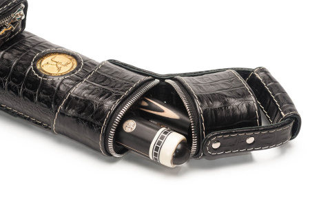 Тубус Романа Королева - Аллигатор, натуральная кожа, ручная работа