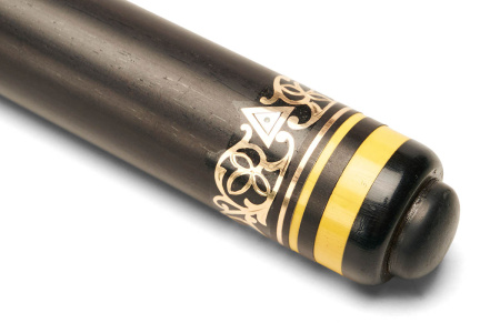 Кий Классика 6/4, с инкрустацией золотом, Эбен, Граб (И. Ариванюк)