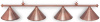 Светильник Marseille Red Bronze 4 плафона