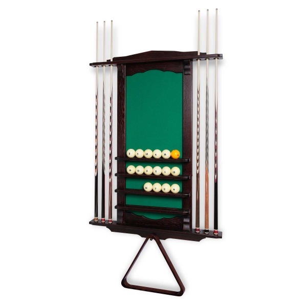 Киевница настенная Византия для 6 киев, массив дуба (темно-коричневая)