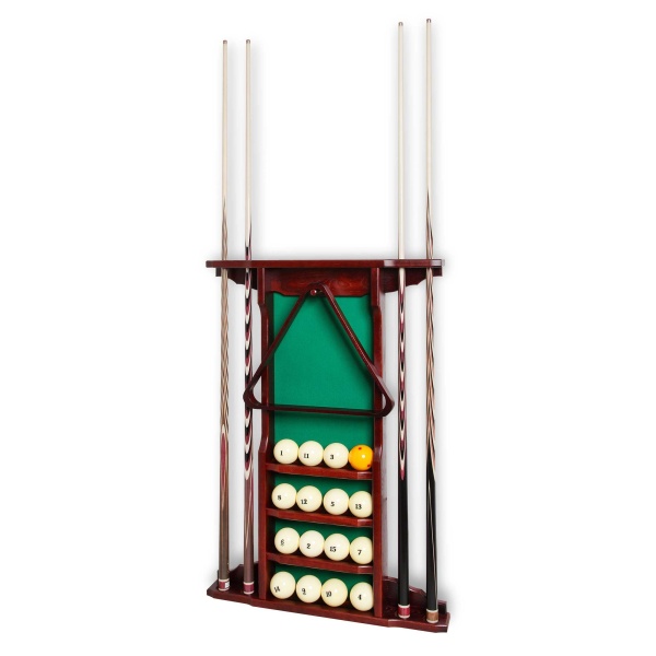 Киевница настенная Александрия для 4 киев, массив дуба (махагон)