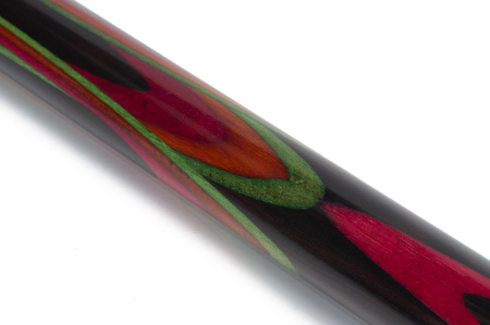 Кий Цветок 6 лучей, Макасар, Лунный эбен, Граб (Поповские кии)