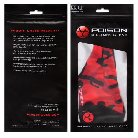 Перчатка Poison Camo Red S/M/L/XL