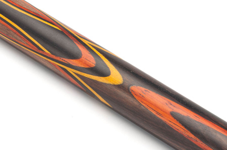 Кий Цветок, напряженный запил, с удлинителем, Пламенный эбен, Орех, Амарант, Падук, Ясень, Граб (А. Вараксин)