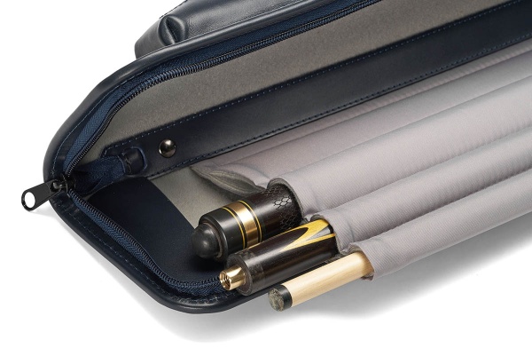 Чехол для 3-х составных киев Галактика Кроко 1x1, ручная работа, натуральная кожа, синий