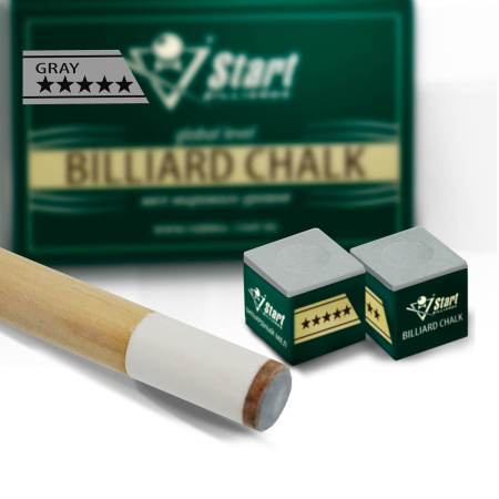 Мел Startbilliards 5 звезд серый 12шт.