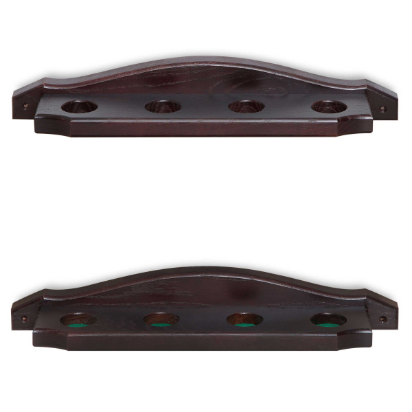 Киевница настенная Палермо-4 для 4 киев, массив дуба (темно-коричневая)