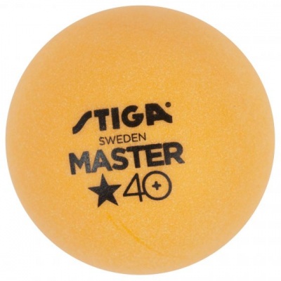 Мячи Stiga Master ABS * 40+ мм (оранжевые)
