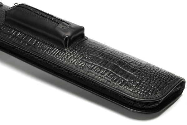 Чехол Галактика кроко 1x1, ручная работа, натуральная кожа, черный