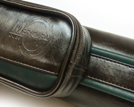 Тубус Mercury-CLUB с карманом, коричневый глянец/зеленый