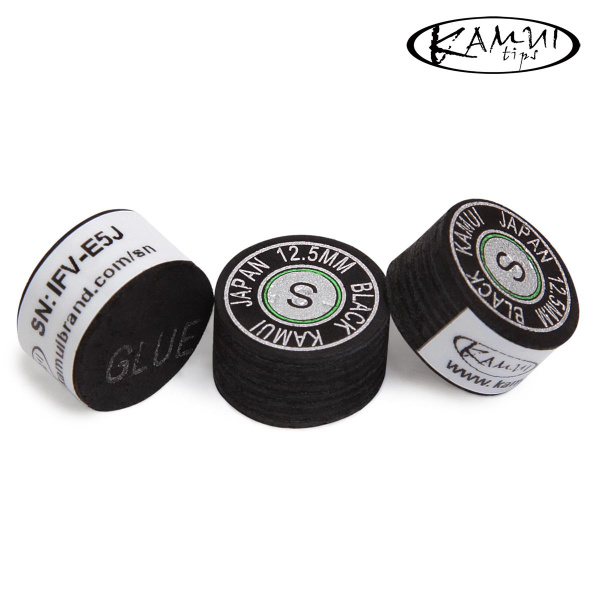 Наклейка для кия Kamui Black 12,5мм Soft