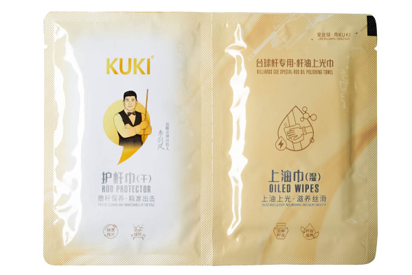 Салфетки для защиты кия Kuki oiled wipes