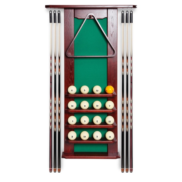 Киевница настенная Шале с подвесами, массив дуба (махагон)