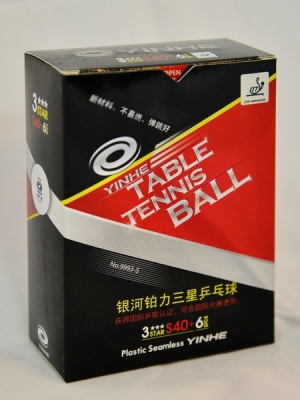 Мячи пластиковые YINHE S40 3 SOFT без шва 6 шт в кор