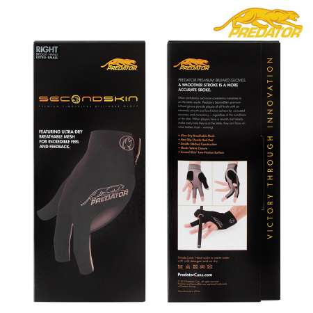 Перчатка Predator Second Skin Black/Gray правая XXS