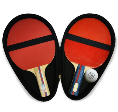 Чехол для двух теннисных ракеток и двух шариков Start Line красный