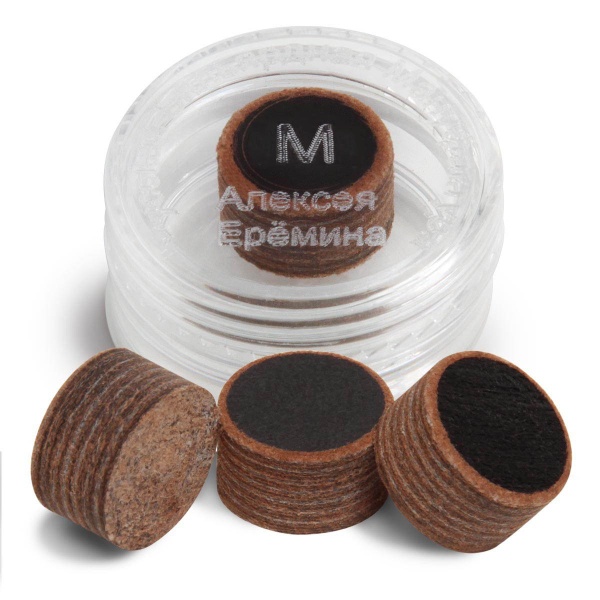 Наклейка для кия А. Еремин 13,5мм Medium (многослойная) 1шт. Наклейка для кия А. Еремин 13,5мм Medium (многослойная) 1шт.