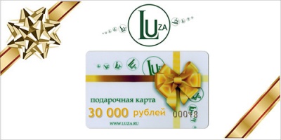 Подарочная карта Луза.ру номиналом 30 000 рублей