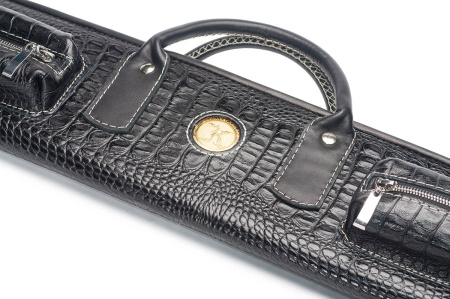 Кейс Романа Королева для 3-х составного кия с удлинителем, натуральная кожа