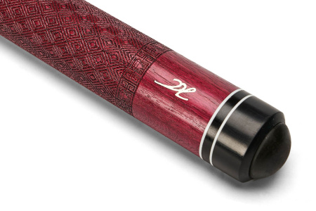 Кий Маркиз длинный запил, с гравировкой, Амарант, Граб (С. Каюков)